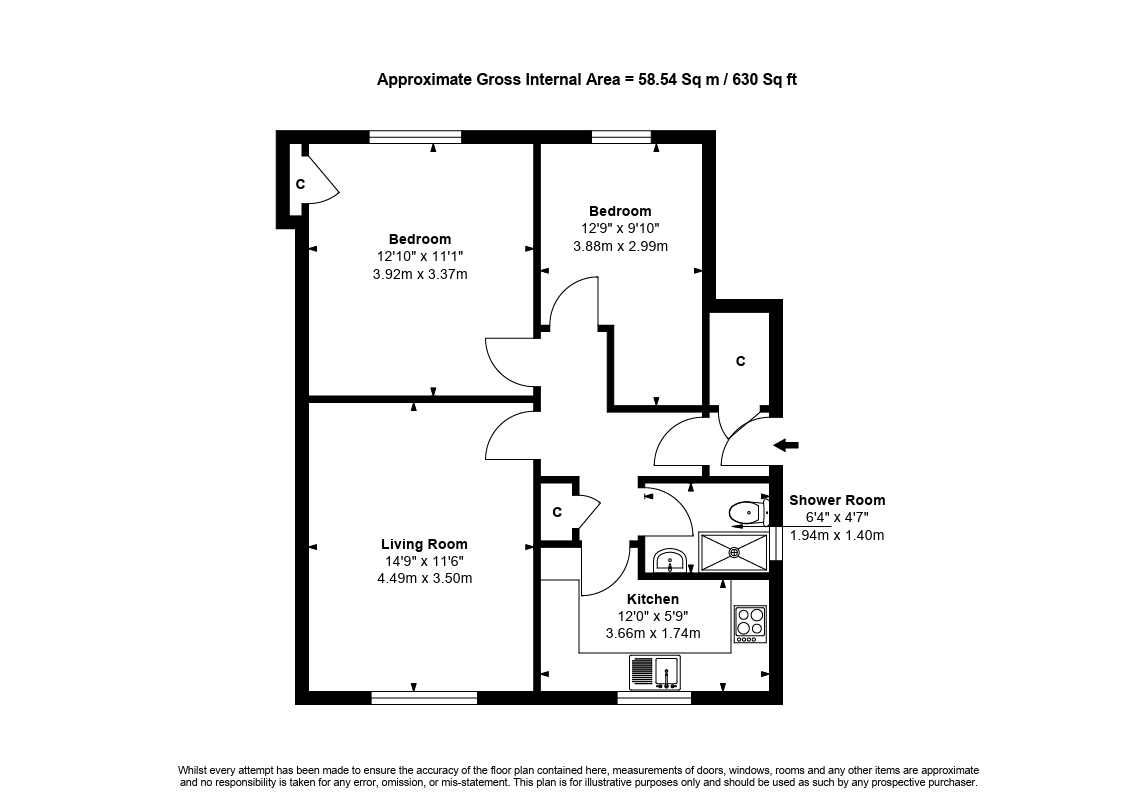 Polished floor plan after redraw