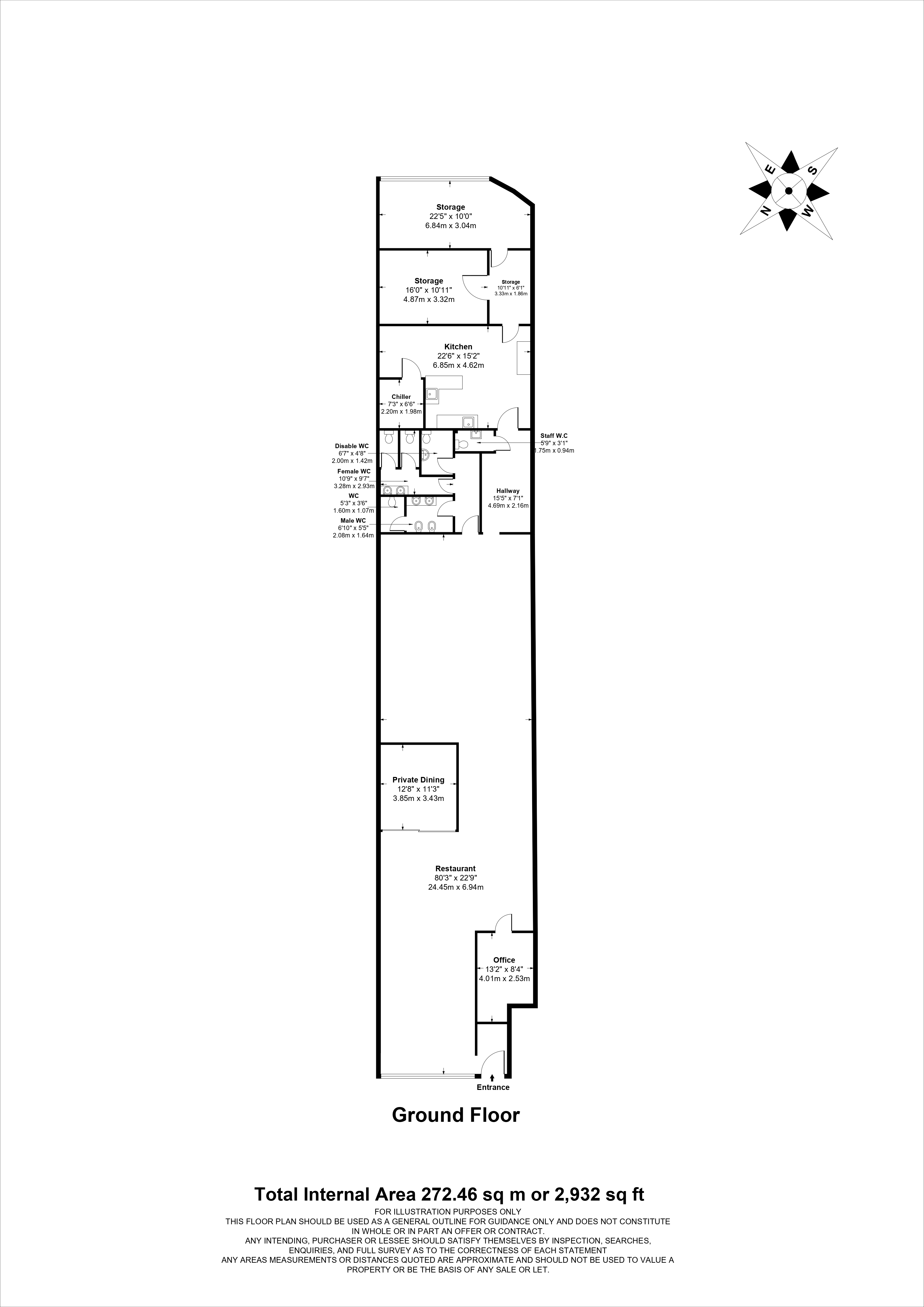 Total Internal Area - Ground Floor Plan — 2D Plans floor plan sample